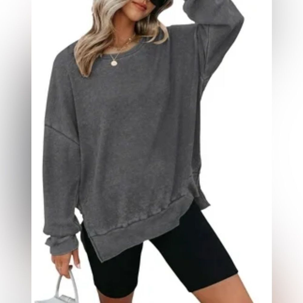 Sonoma Goods For Life Quilted Fleece Sweatshirt Grey Xl Nwot